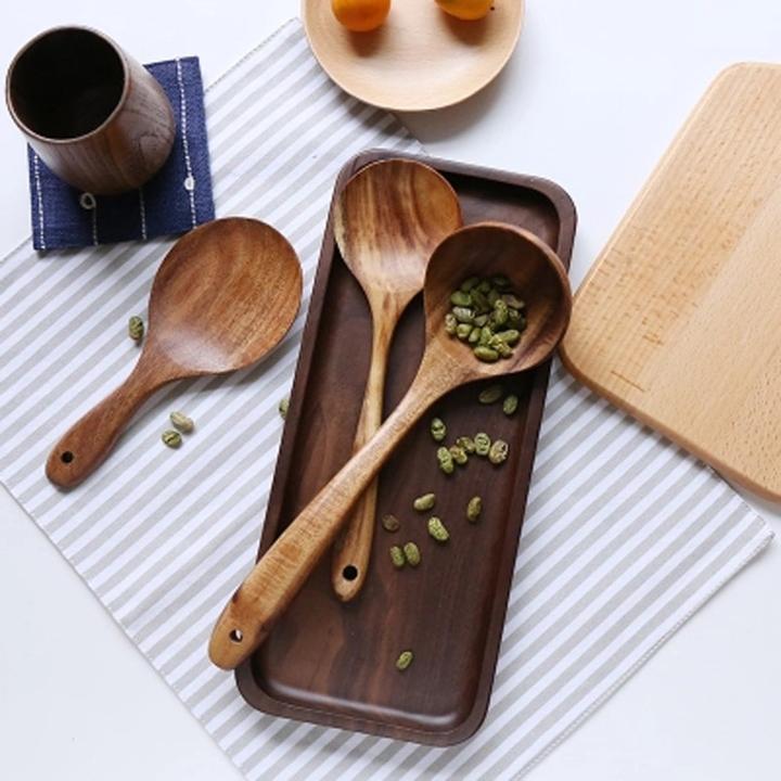 Set di utensili in legno di teak anti-tossine — sconto 50%