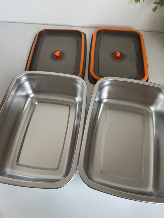🇮🇹 (Prendi 6 + 3 gratis) Scatola ermetica in acciaio inox tedesco 316 per conservare gli alimenti
