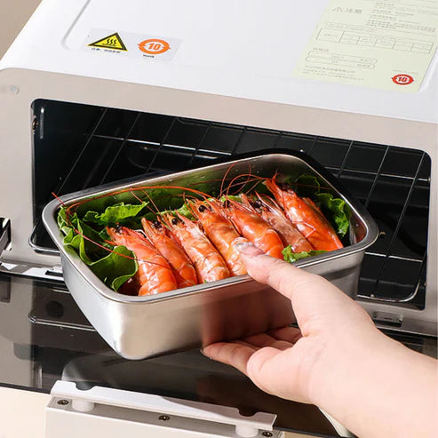 🇮🇹 (Prendi 6 + 3 gratis) Scatola ermetica in acciaio inox tedesco 316 per conservare gli alimenti