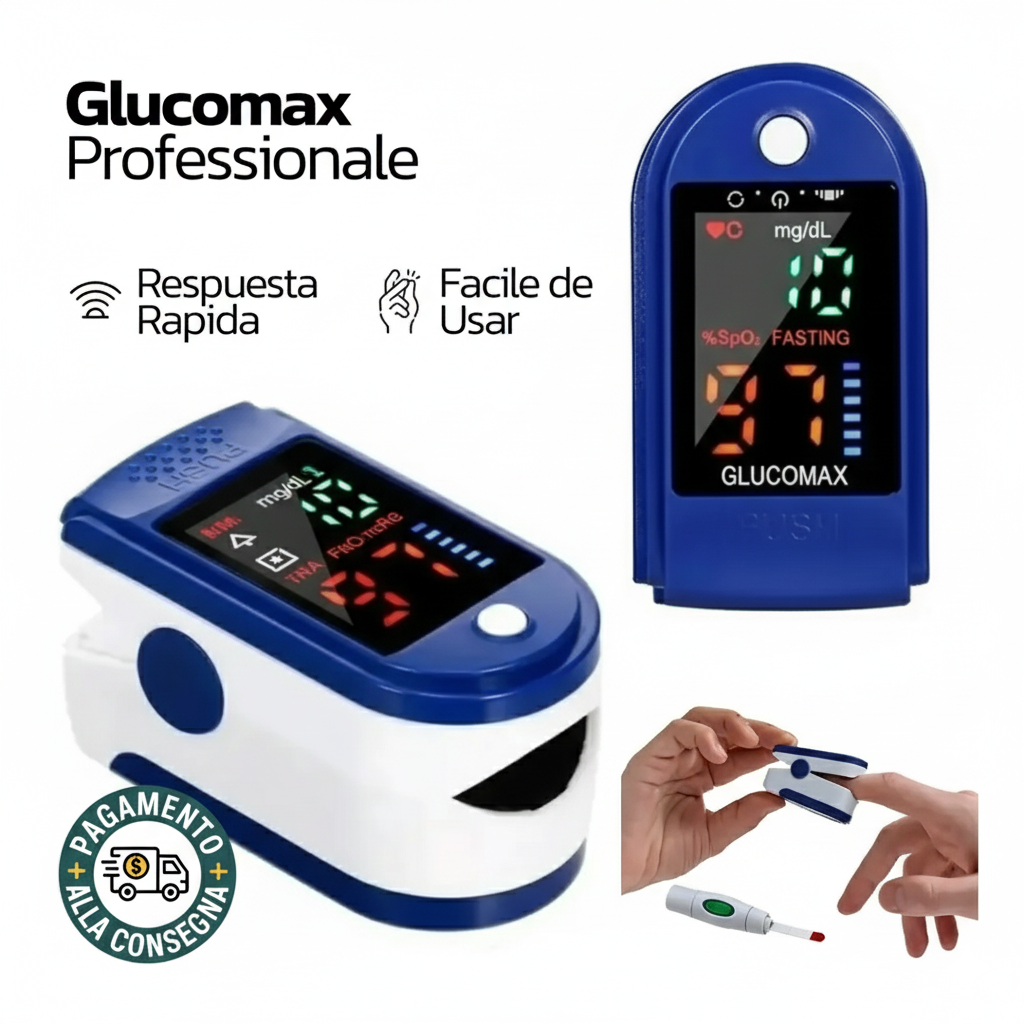GlucoMax™ – Dispositivo di Monitoraggio Glicemico Non Invasivo