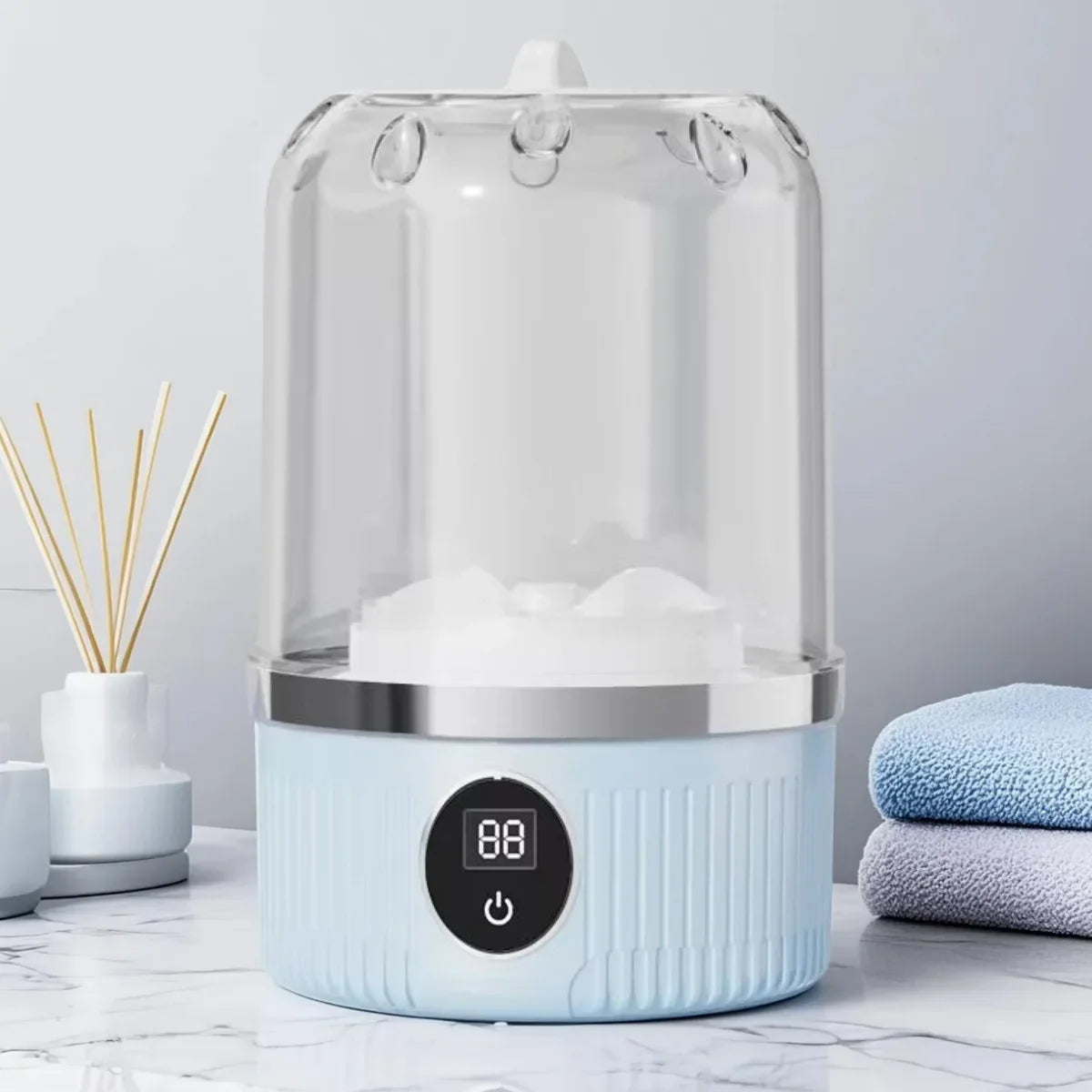 MiniWash™ – Lavatrice Portatile Automatica per Intimo e Calze