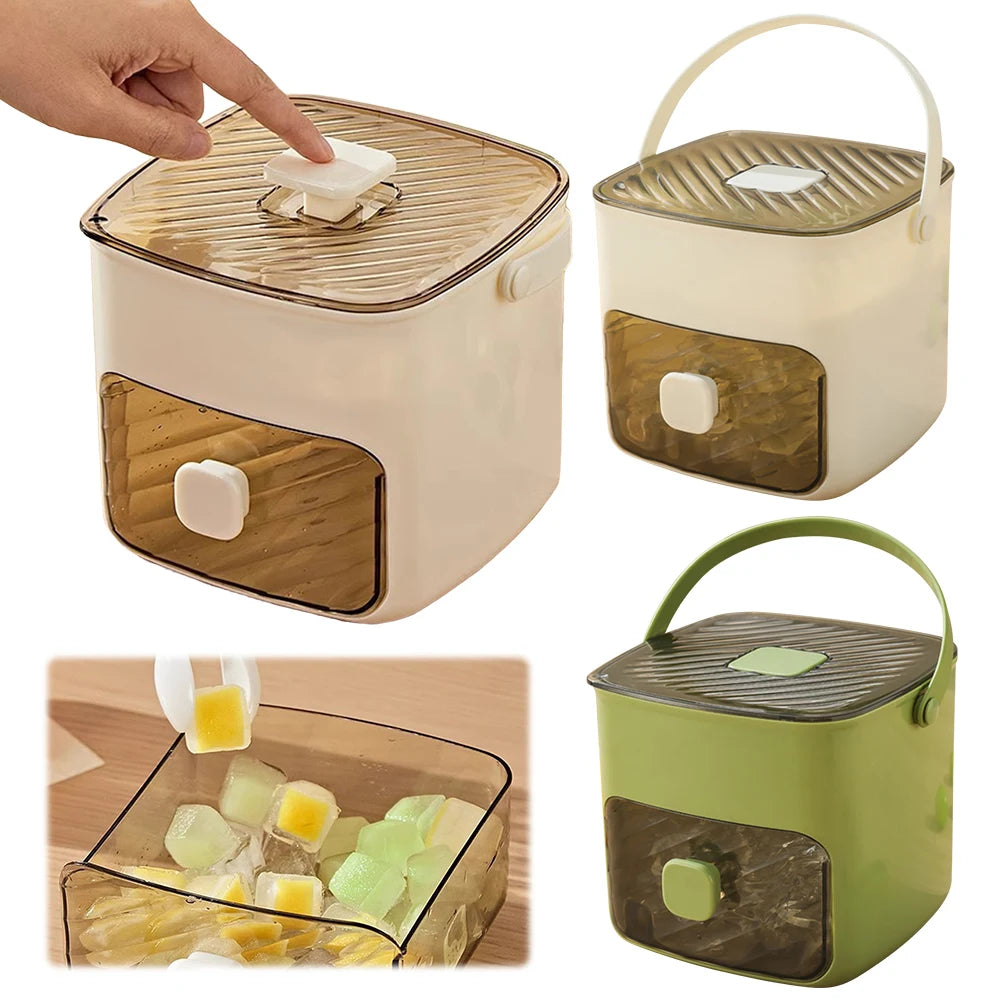 IceBox™ – Secchiello Portatile per Ghiaccio con Cassetto e Manico