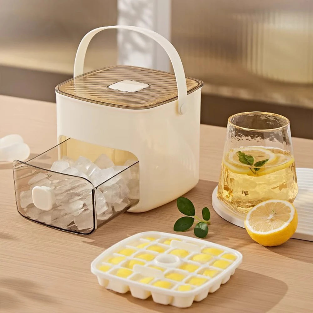 IceBox™ – Secchiello Portatile per Ghiaccio con Cassetto e Manico