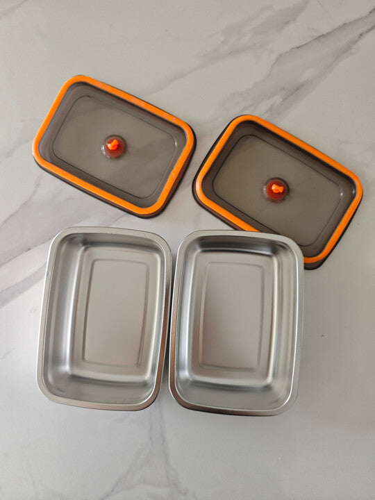 🇮🇹 (Prendi 6 + 3 gratis) Scatola ermetica in acciaio inox tedesco 316 per conservare gli alimenti